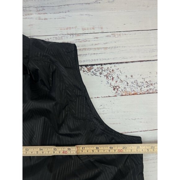 Ivy Park Black Reflective Athletic Hooded Running Vest  Size Medium Sporty - Picture 10 of 16